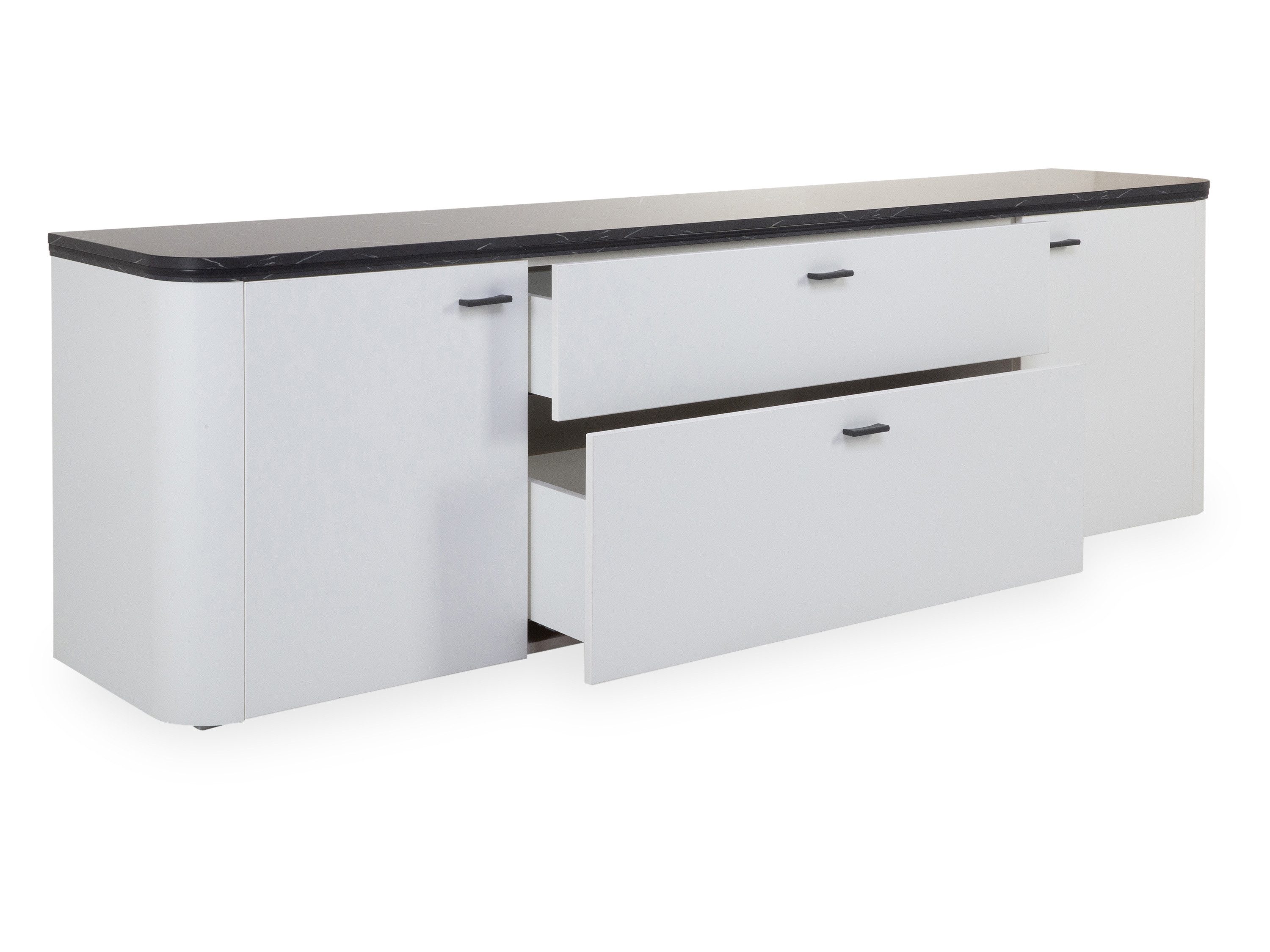 HARPER Lowboard Lowboard HARPER IRINGA BHT 210x62x42 cm weiß TV-Lowboard