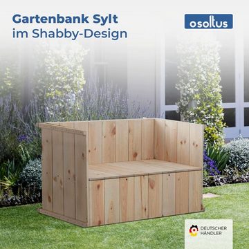 osoltus Gartenbank osoltus Lounge Gartenbank Sylt Shabby Design Pinie 138cm