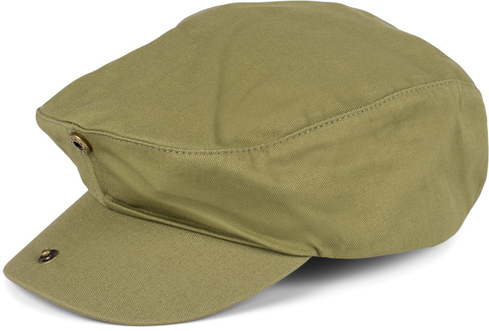styleBREAKER Flat Cap Cabrio Cap einfarbig (1-St)