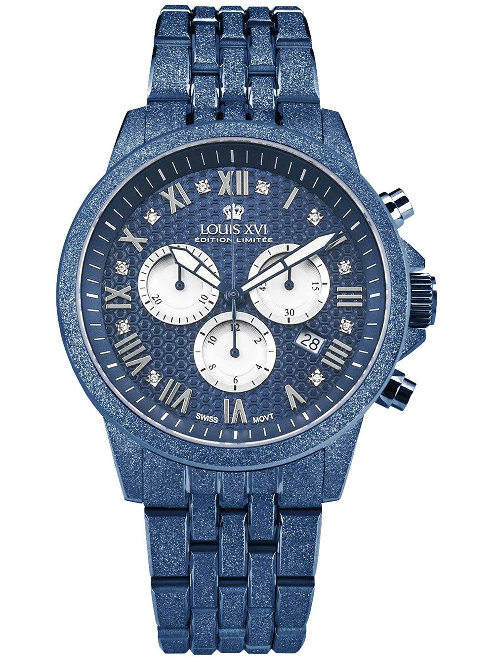 Quarzuhr Louis XVI LXVI3680 Herrenuhr Aramis Frosted 2.0 Diamond Chronograph 43 Louis XVI LXVI3680 Herrenuhr Aramis Frosted 2.0 Diamond Chronograph 43mm 5ATM