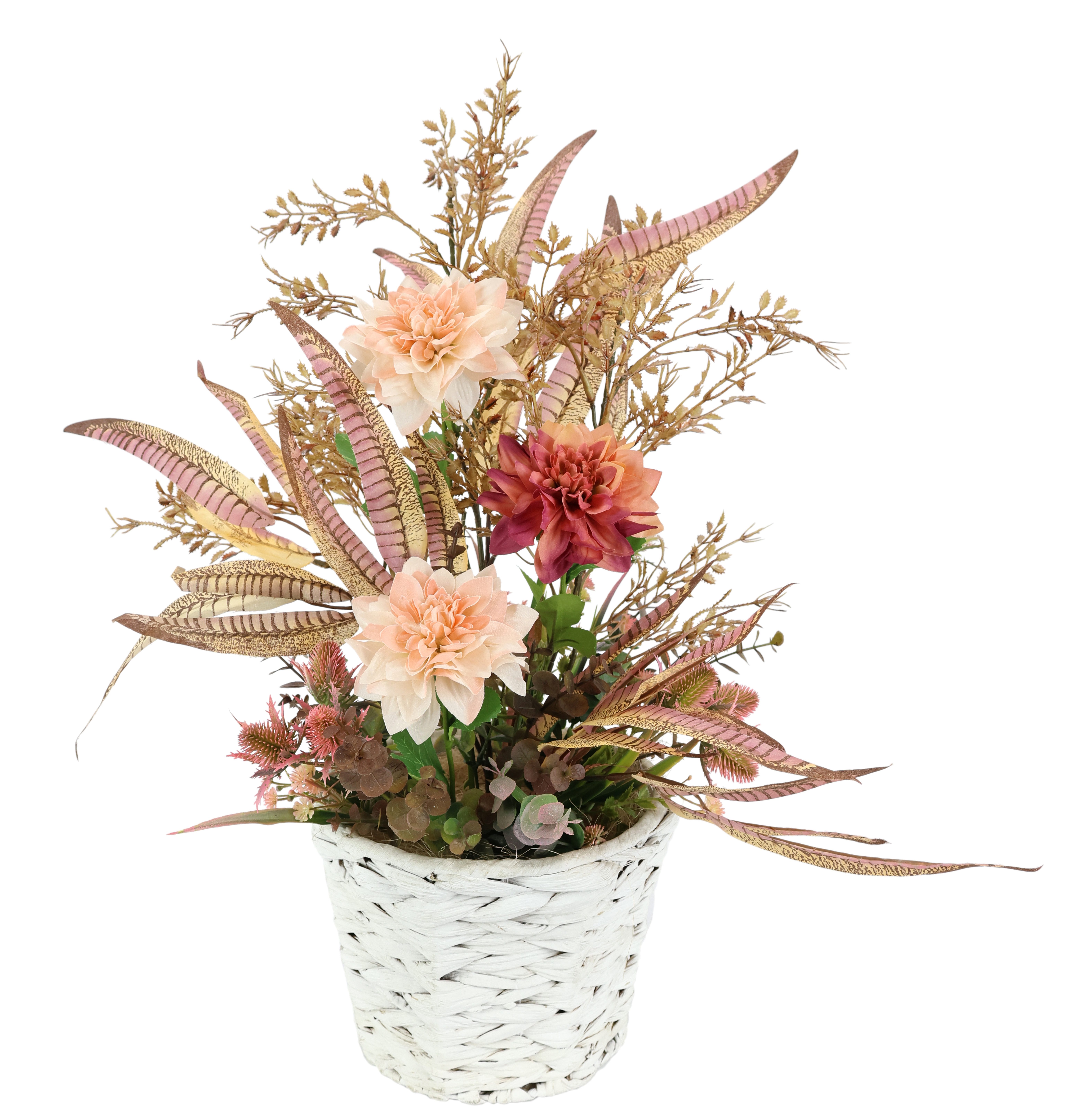 Kunstblume Blumenarrangement 'Dahlien', I.GE.A., Höhe 60 günstig online kaufen