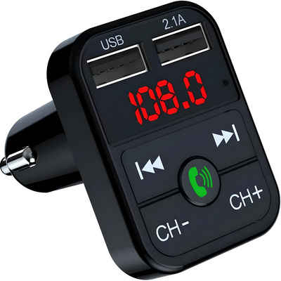Retoo FM Transmitter KFZ Dual USB Bluetooth Auto Ladegerät Handy Radio KFZ-Transmitter, 2w1, Transmitter und Ladegerät