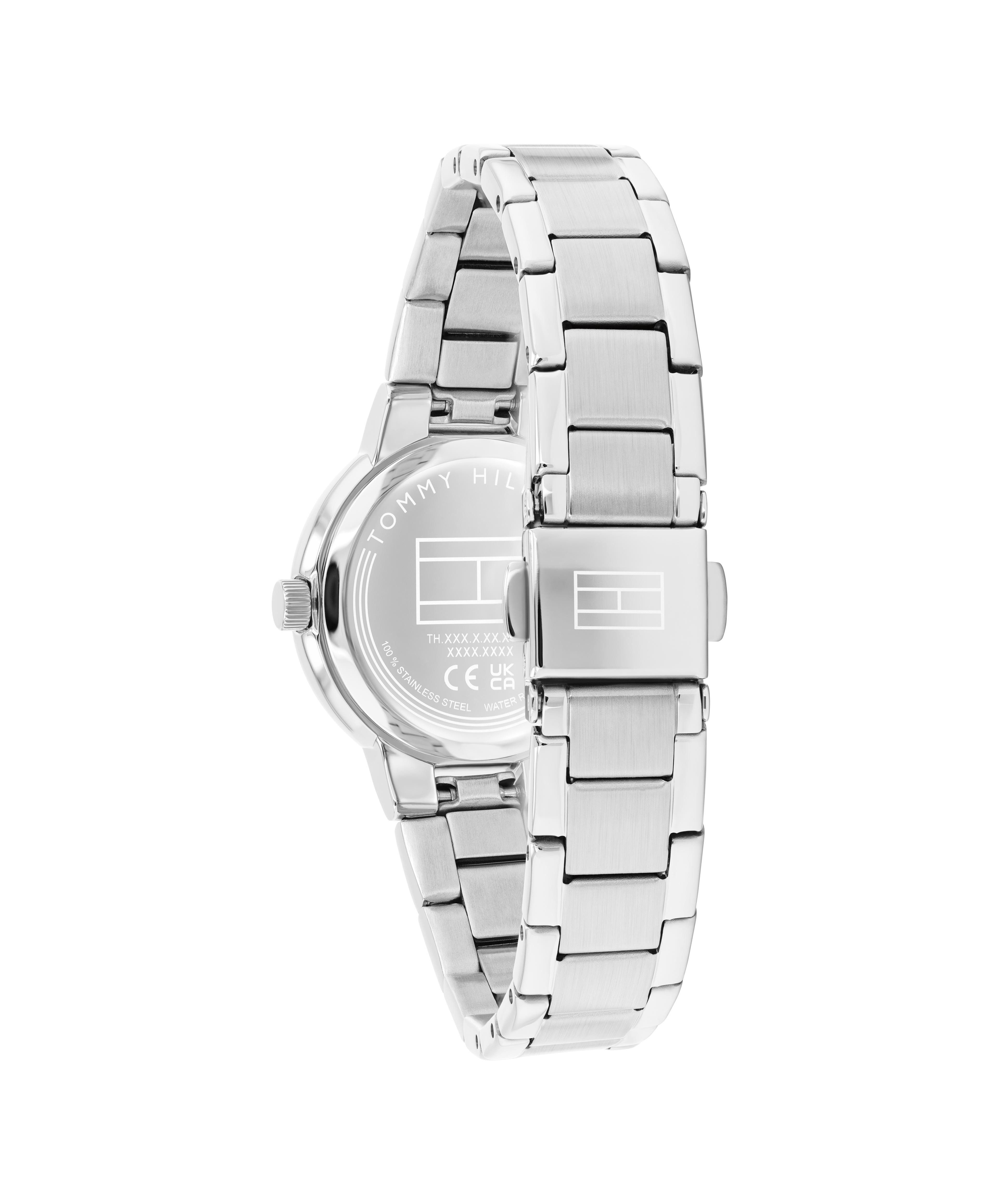 Tommy Hilfiger Quarzuhr Becca 1782902, Armbanduhr, Damenuhr, Edelstahlarmband, analog