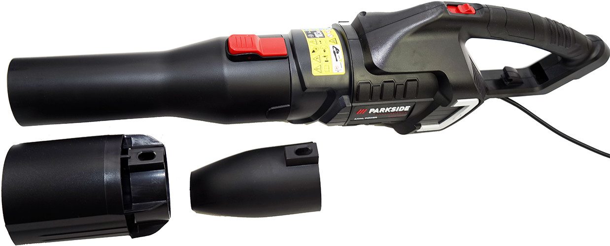 PARKSIDE PERFORMANCE® Elektro-Laubbläser Elektro-Axial-Laubbläser »PPELB 1650 A1«, inkl. Rund- und Flachdüse