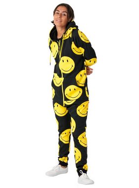 Opposuits Kostüm Smiley Original Onesie, Jetzt wird's gemütlich: Kapuzenoverall im original Smiley-Design!