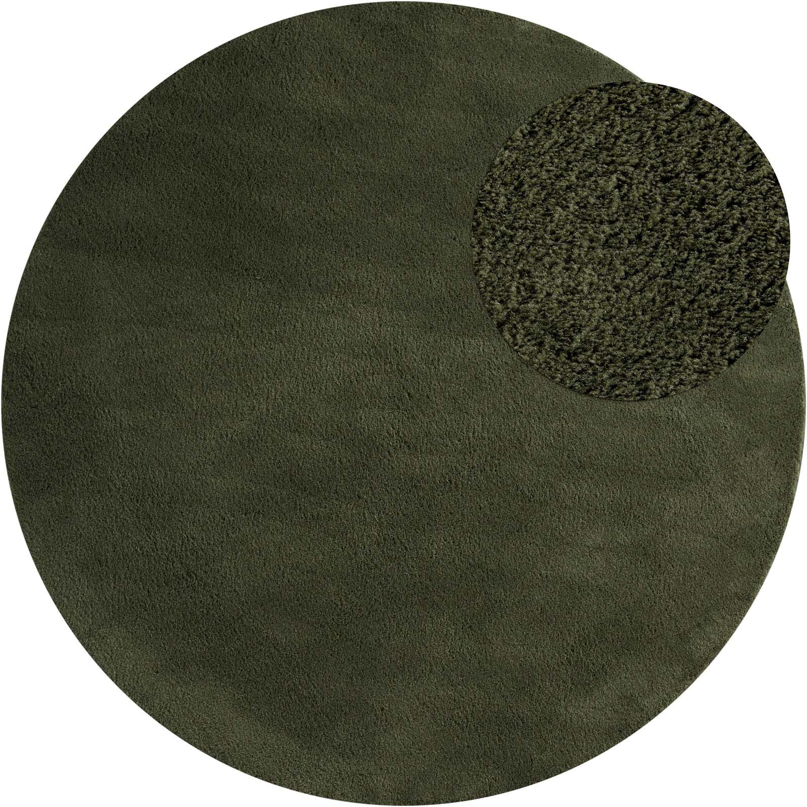 TaraCarpet Teppich Supersoft Kurzflorteppich Fiona Uni, rund, Höhe: 19 mm, günstig online kaufen