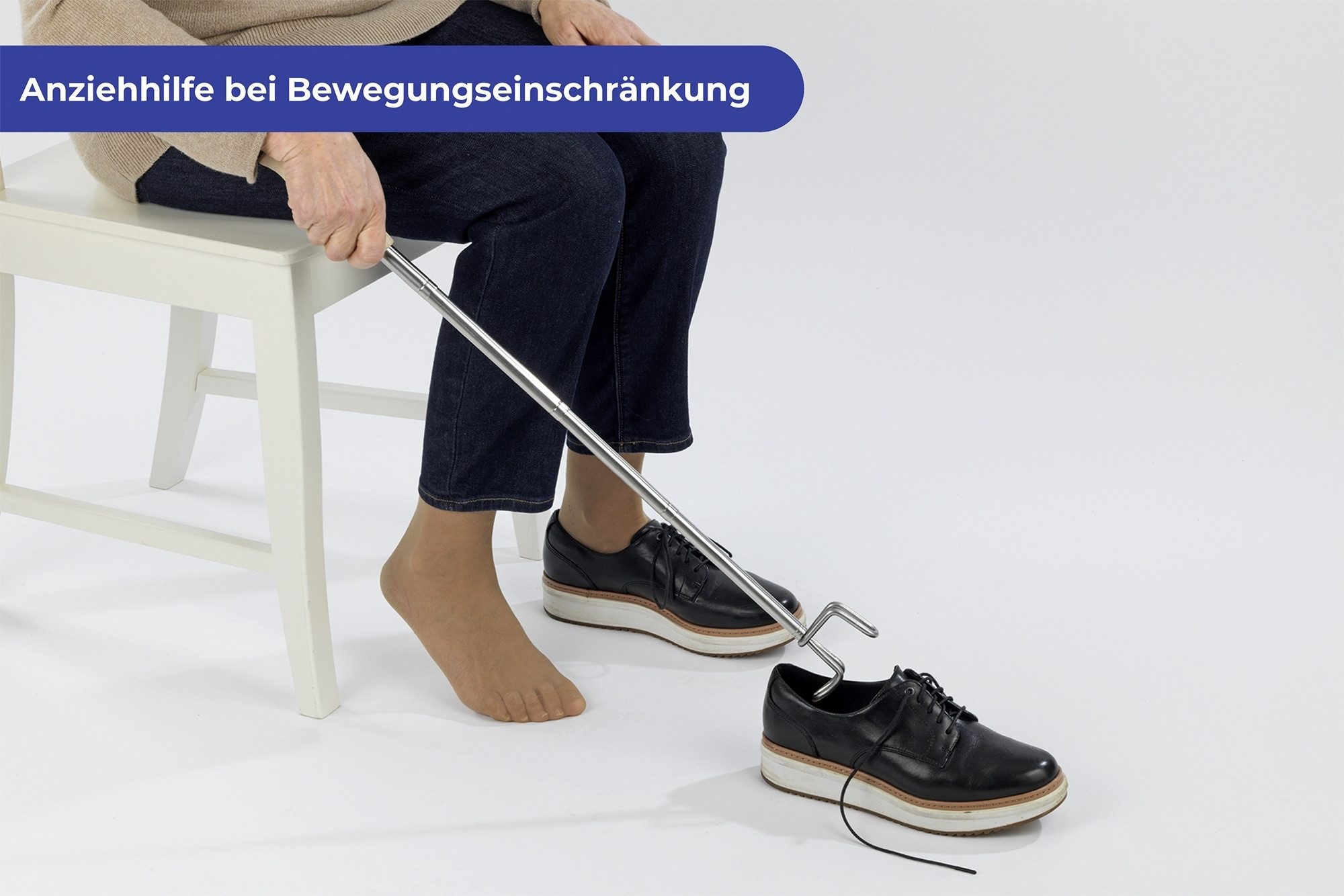 WENKO Badaccessoire-Set WENKO Teleskop-Anziehhilfe HT 8.50x3 cm bunt
