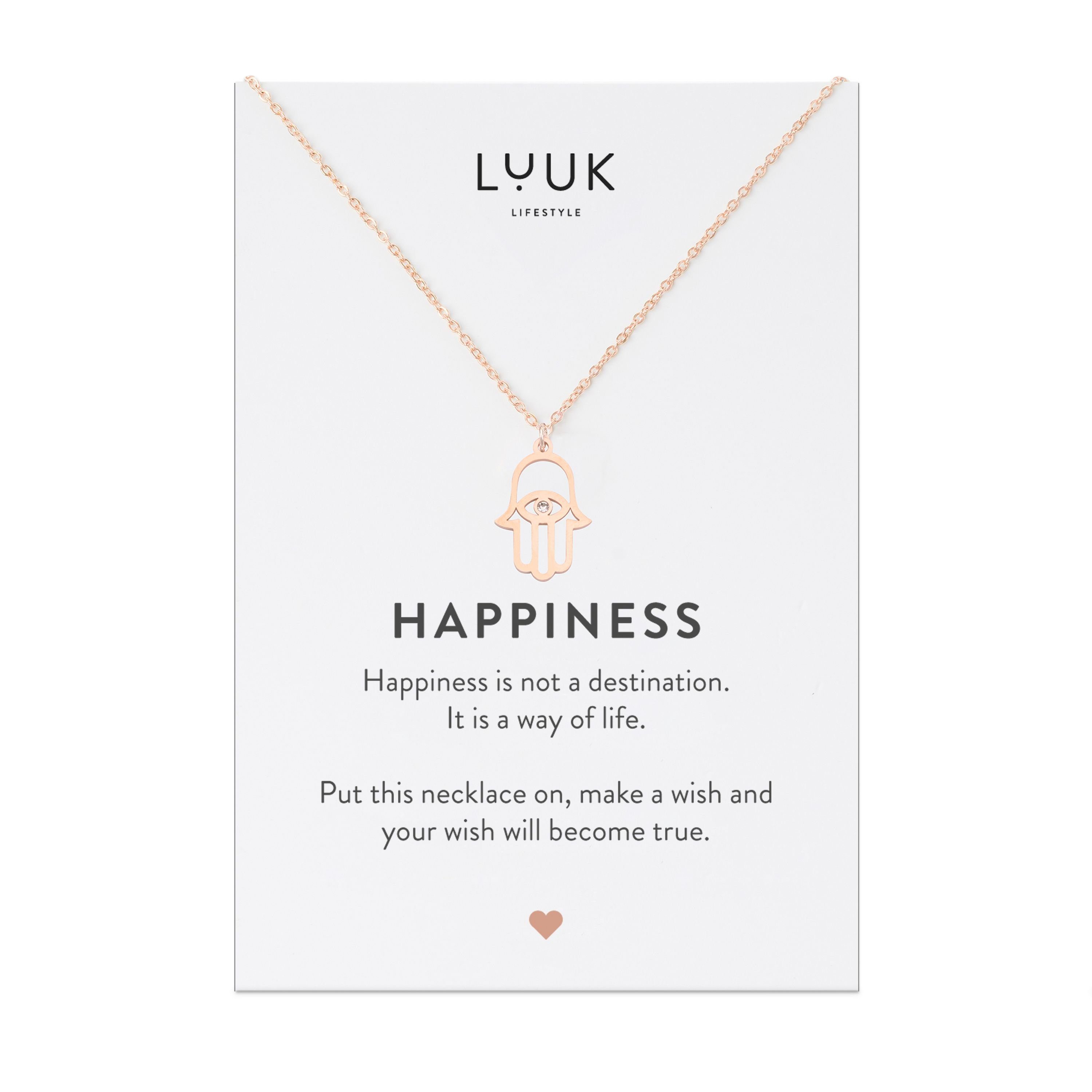 LUUK LIFESTYLE Kette mit Anhänger Hamsa günstig online kaufen
