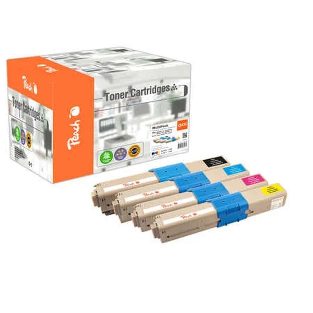 Peach Tonerpatrone Peach Toner Spar Pack PT822 Tonerkartusche 4 Stück(e) Kompatibel
