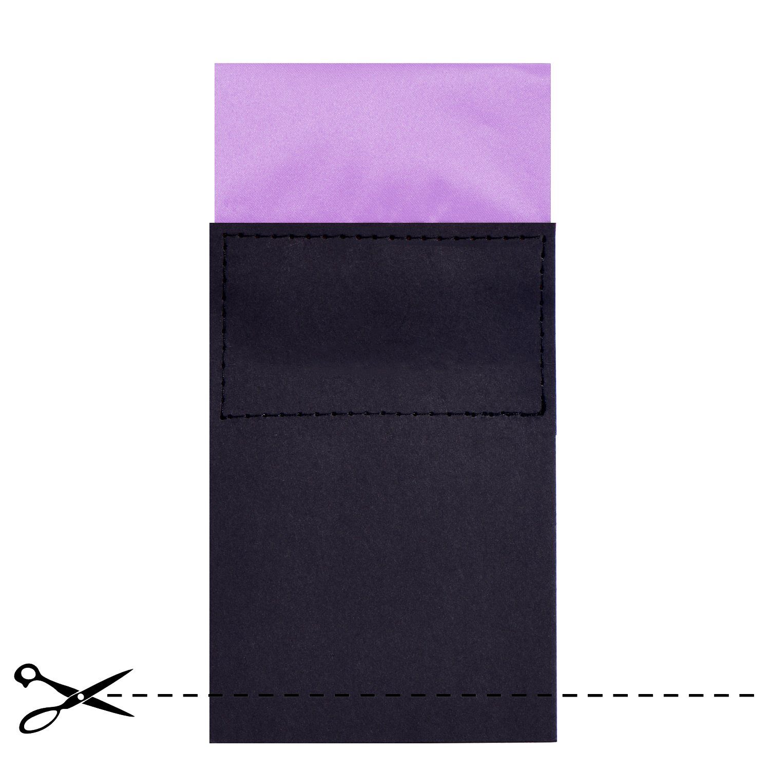 DonDon Einstecktuch DonDon Herren Einstecktuch vorgefaltet eckig, (Packung, 1-St), vorgefaltet, mit Karton verstärkt, Seidenlook