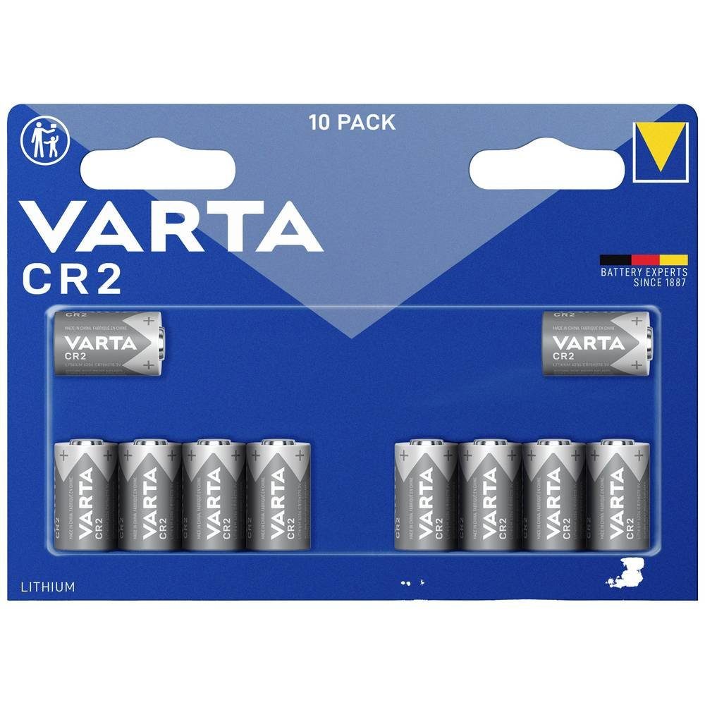 VARTA LITHIUM Cylindrical CR2 Megablister 10 Fotobatterie