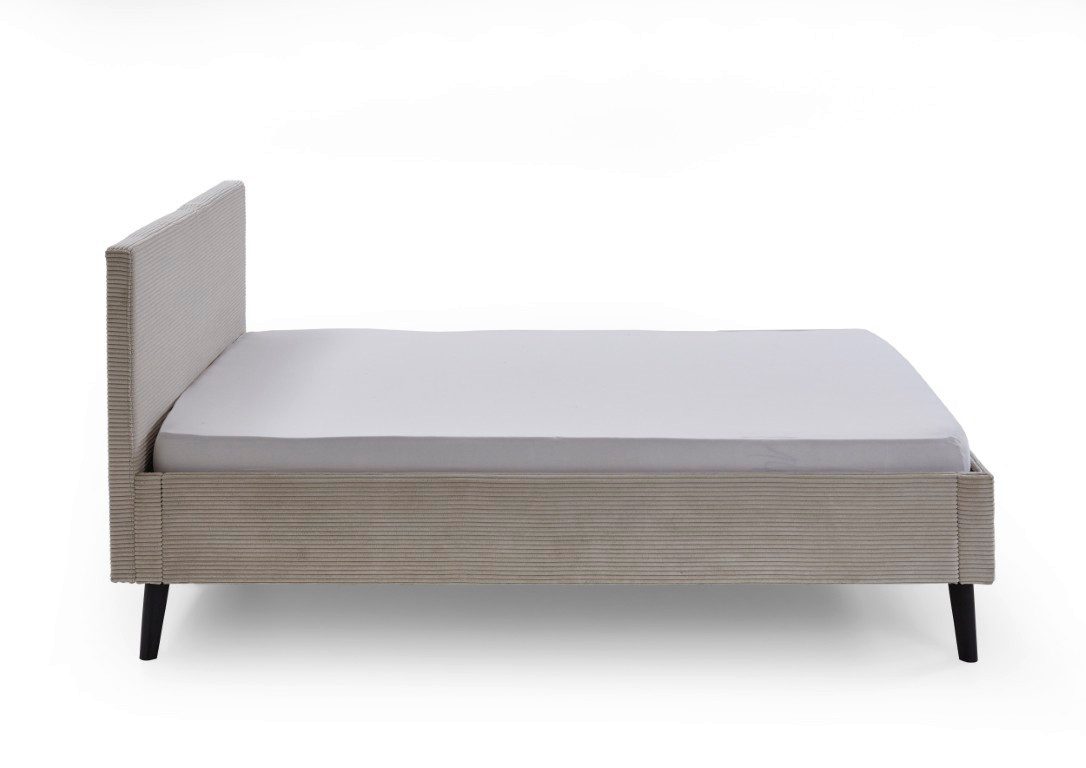 meise.möbel Polsterbett Polsterbett Avola, Cord, beige, 140 x 200 cm, Doppelbett