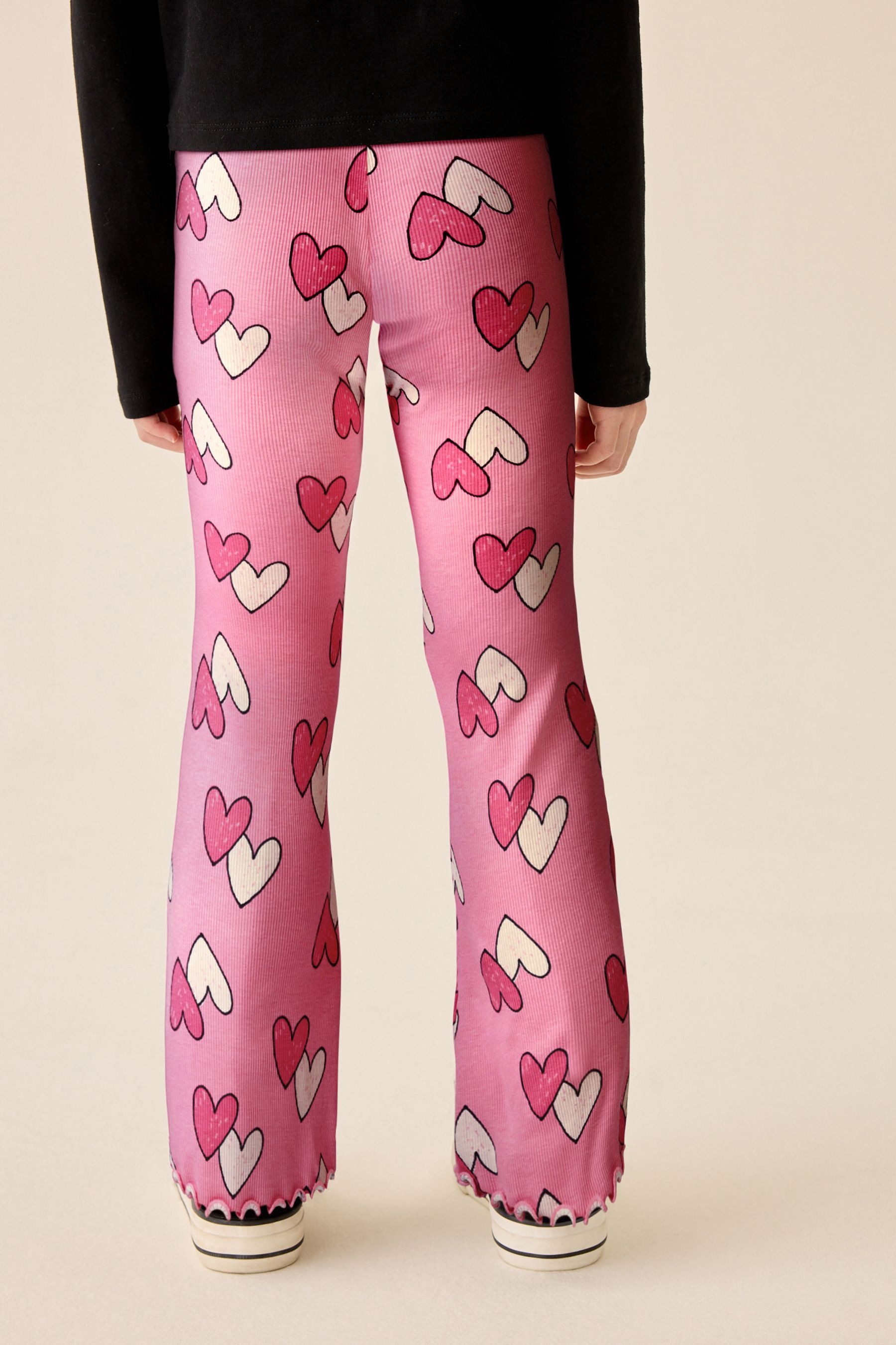 Next Leggings Gerippte Leggings mit ausgestelltem Bein (1-tlg) – Bild 2 von 5