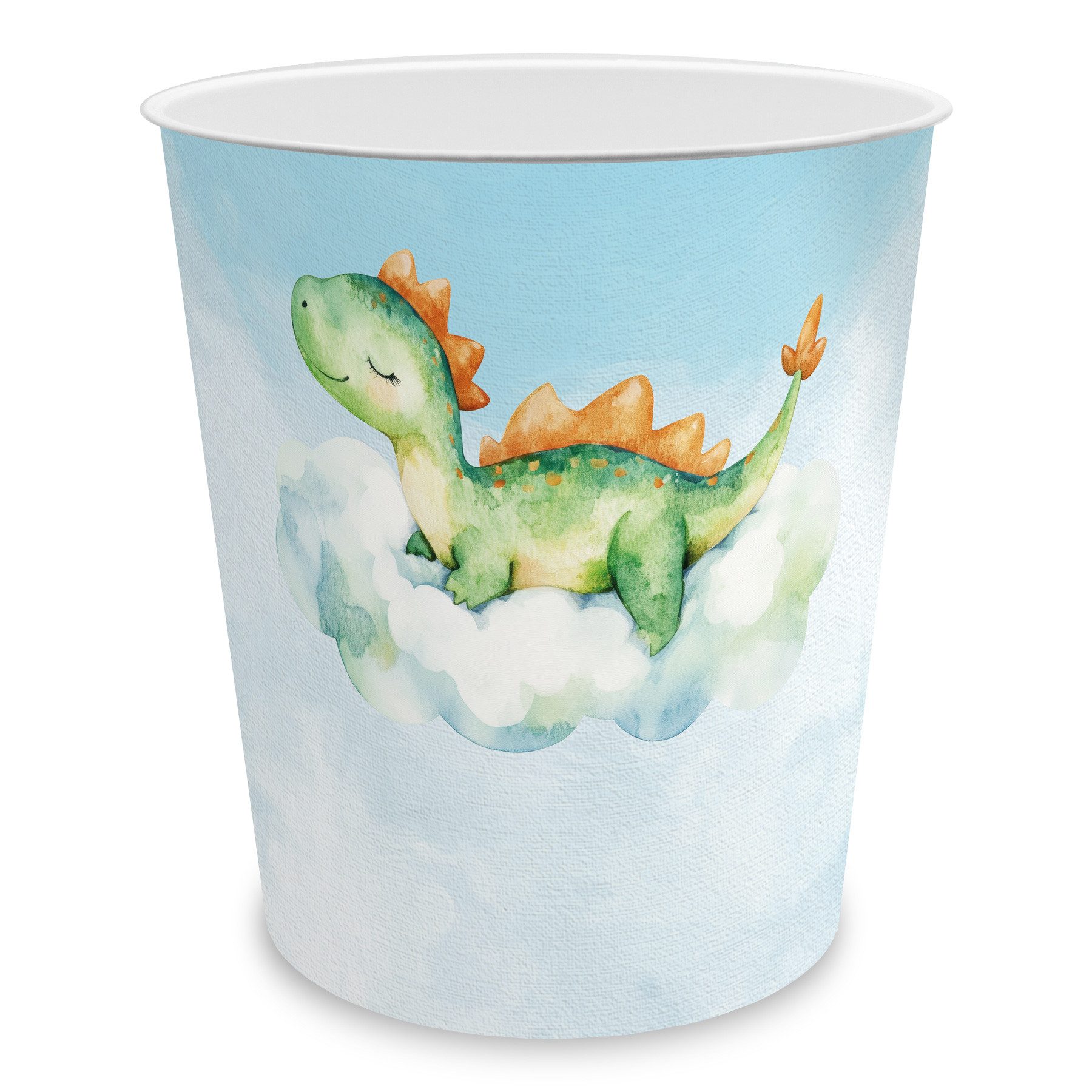 itenga Papierkorb itenga Papierkorb für Kinder - Motiv DINO Wasserfarben - ca. 11 Liter