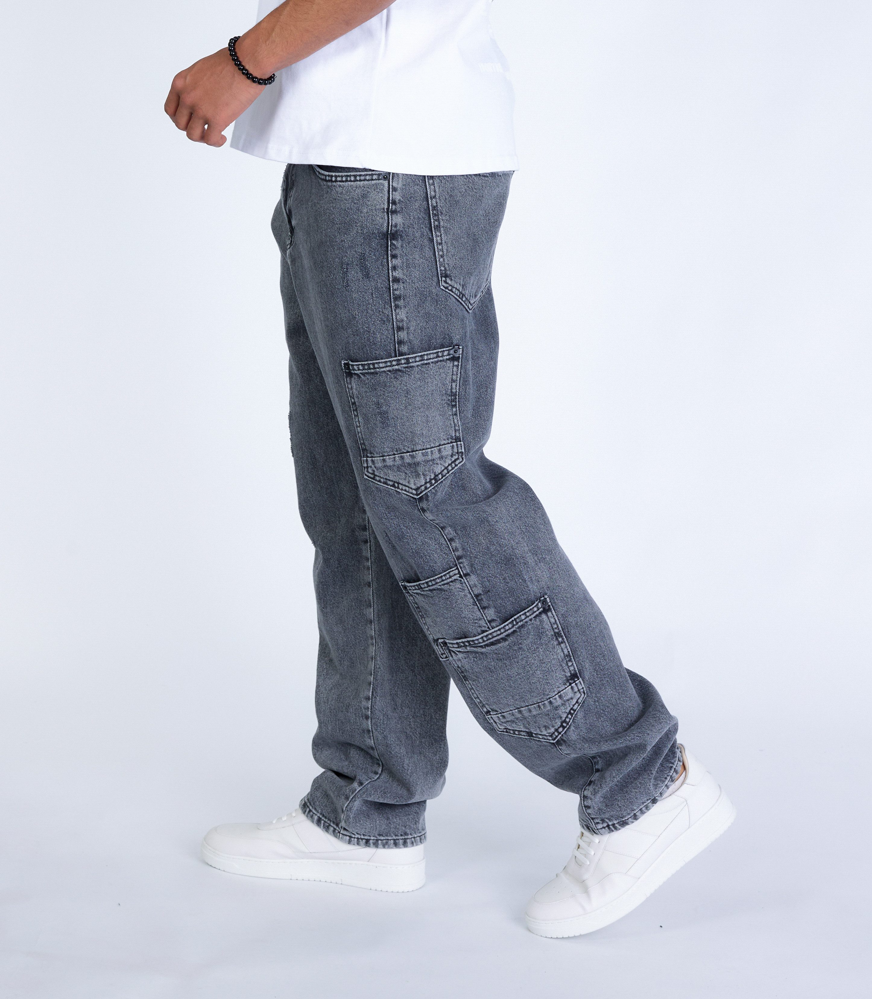 Denim House Loose-fit-Jeans Herren Baggy Cargo HiP HoP Jeans günstig online kaufen