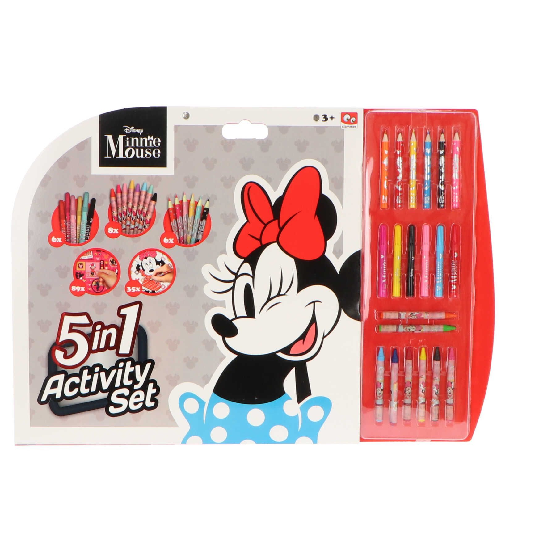 Disney Minnie Mouse Bleistift Schreibset – Kreatives Set mit Stiften und Zubehör für Kinder