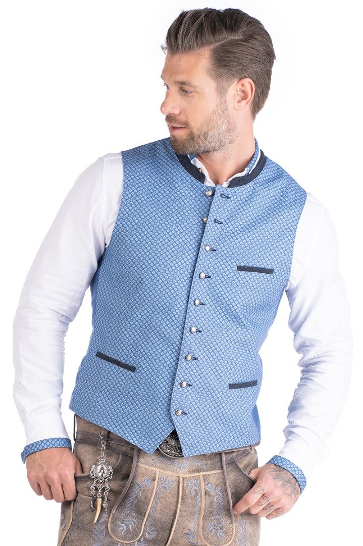 Orbis Textil GmbH & Co. KG Trachtenweste Trachtenweste - GRAZIAN - jeans