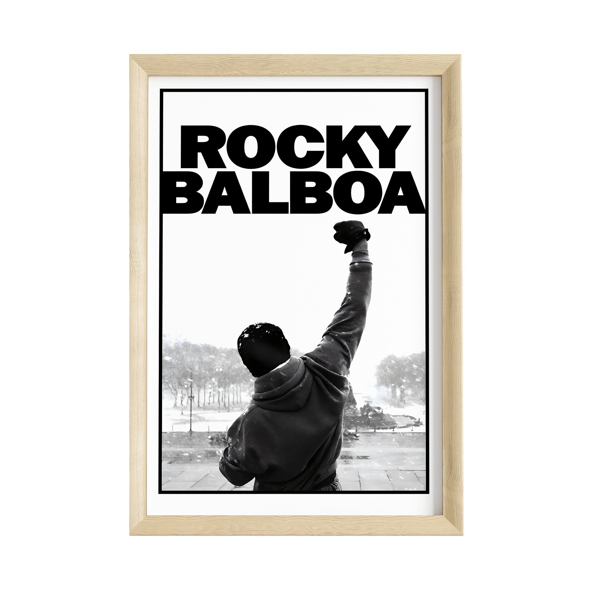 JUSTGOODMOOD Poster Premium ® Rocky Balboa · Boxer · Motivation · ohne Rahmen