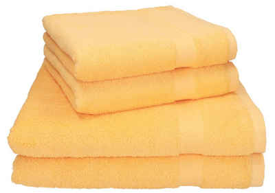 Betz Handtuch Set »4-tlg. Handtuch Set Premium 100% Baumwolle 2 Duschtücher Duschtuch Größe 70 x 140 cm 2 Handtücher Handtuch Größe 50 x 100 cm«, 100% Baumwolle, (4-tlg)