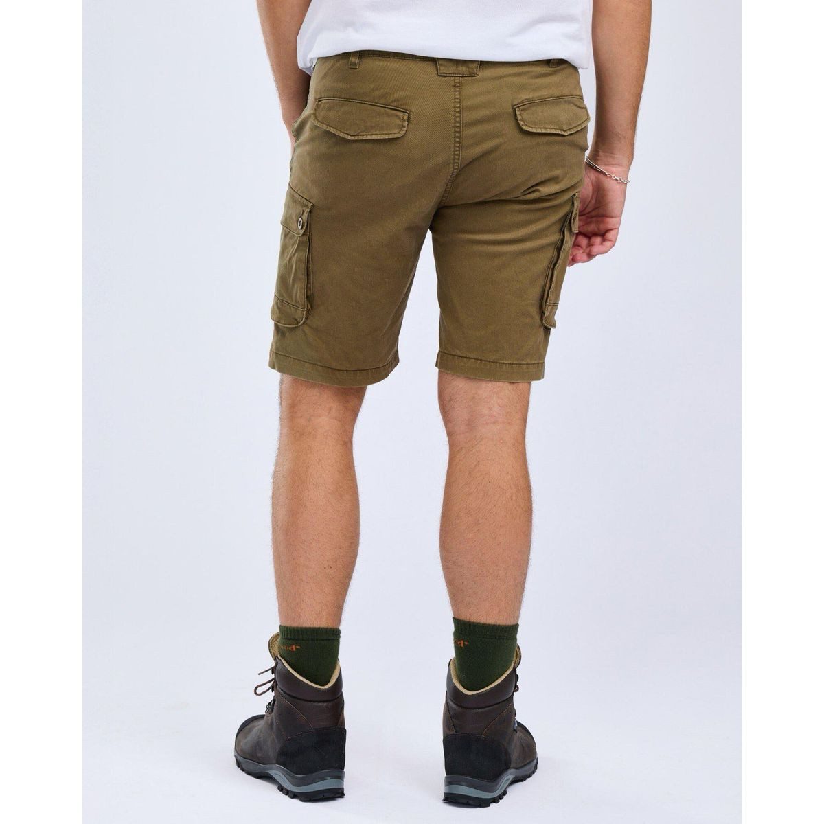Pinewood Shorts Värnamo/Serengeti Shorts Elastische Herrenshorts für Wanderungen, aus Wolle, mit zahlreichen
