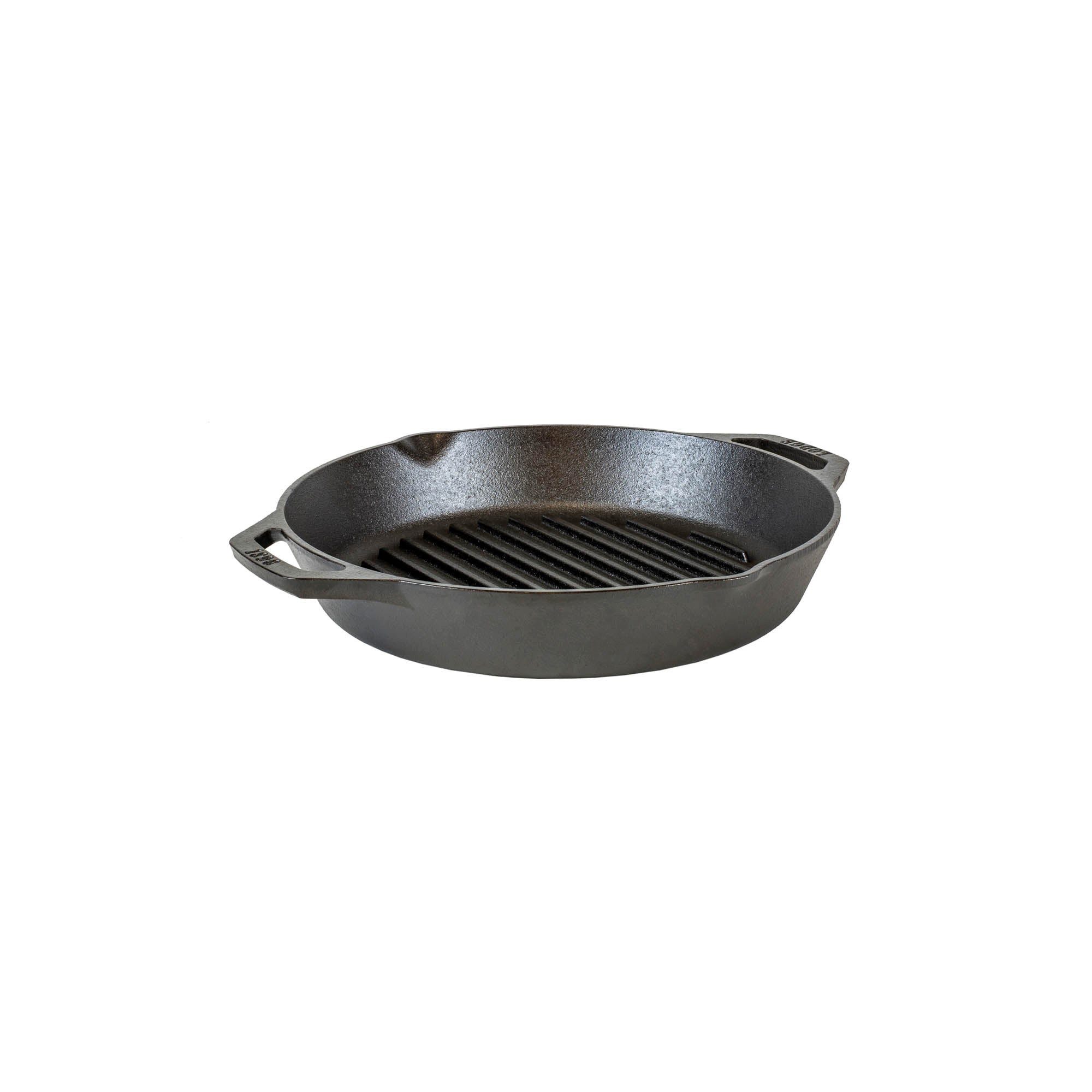Lodge Grillpfanne Doppelgriff, CLASSIC, schwarz, 30,5 cm