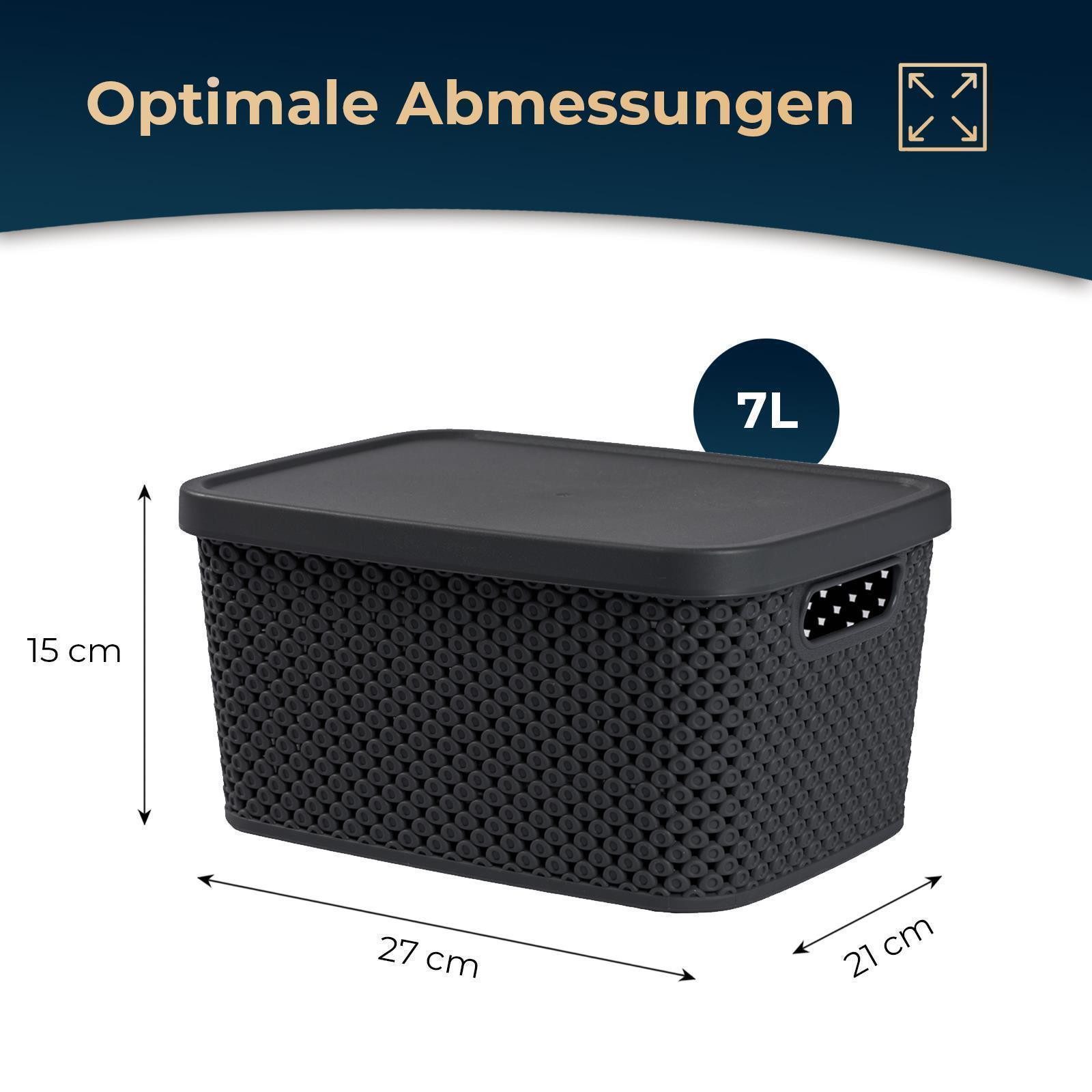 astor24 Aufbewahrungsbox 3er Set Aufbewahrungskorb mit günstig online kaufen