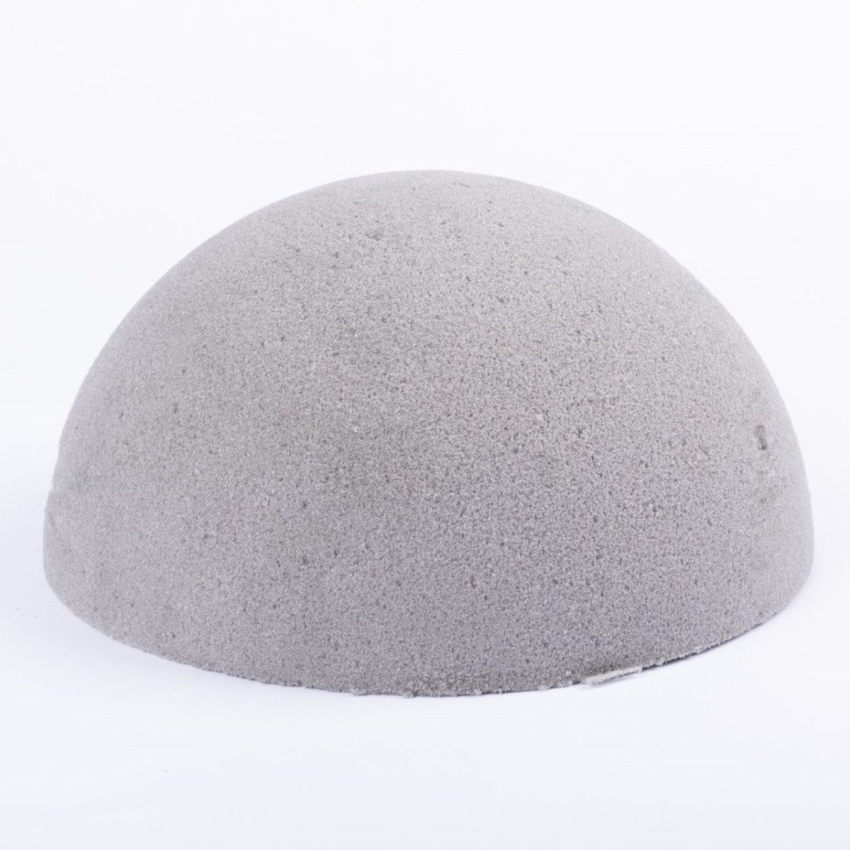 artplants Bastelmoos Steckschaum Halbkugel YERAY für Kunstblumen, grau, 10 cm, Ø 20 cm