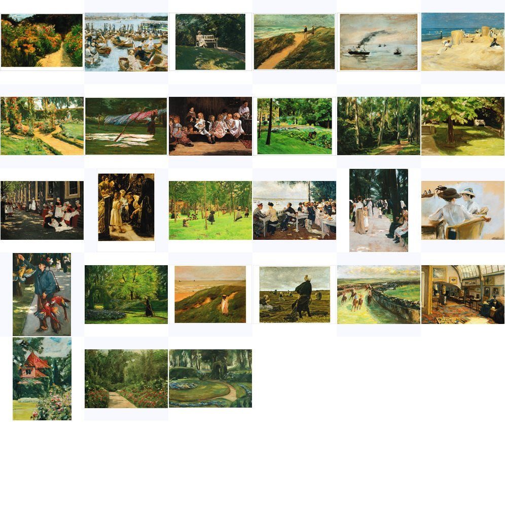 Postkarte Kunstkarten-Komplett-Set Max Liebermann