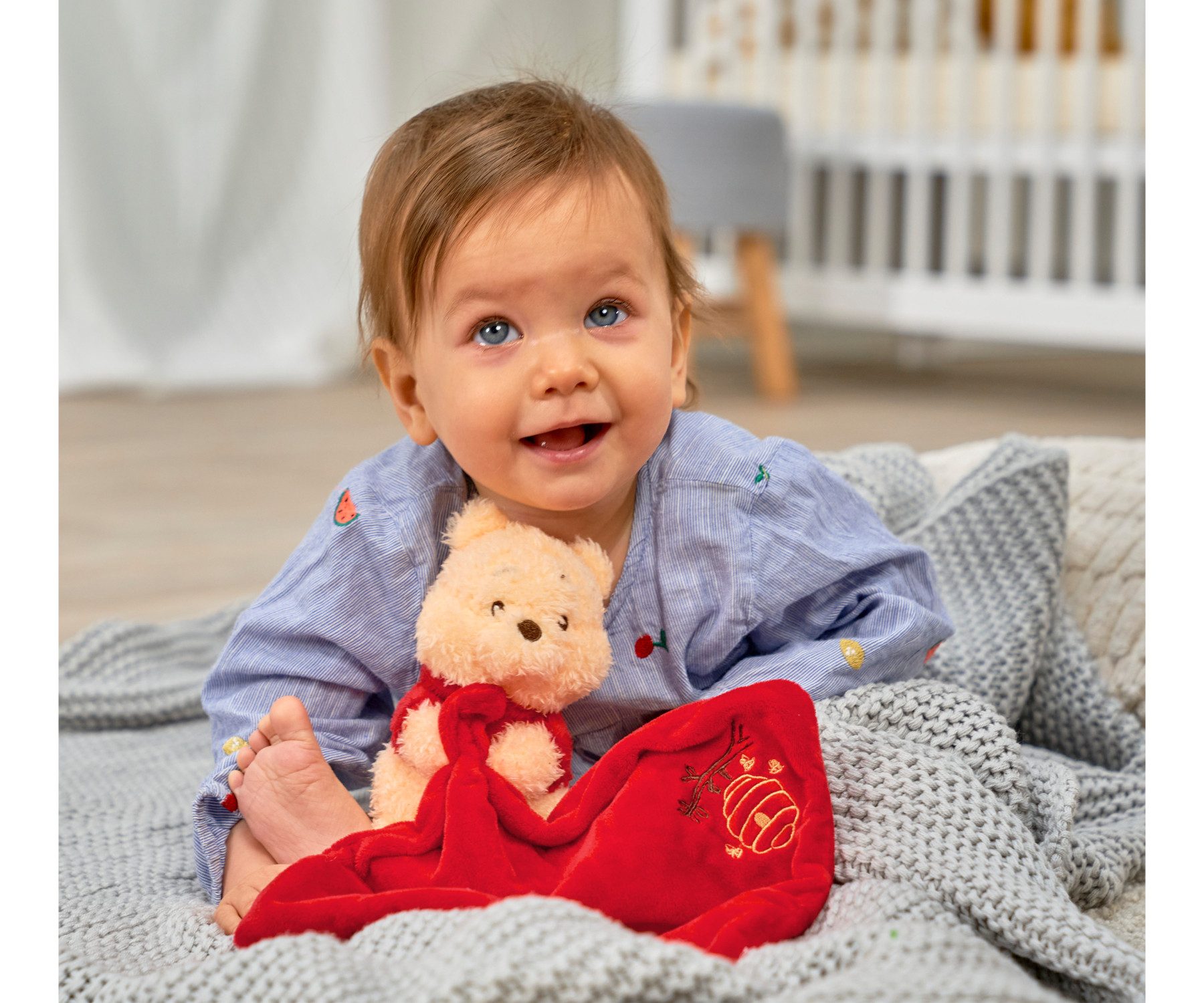 SIMBA Plüschfigur Disney Winnie Pooh mit Kuscheltuch