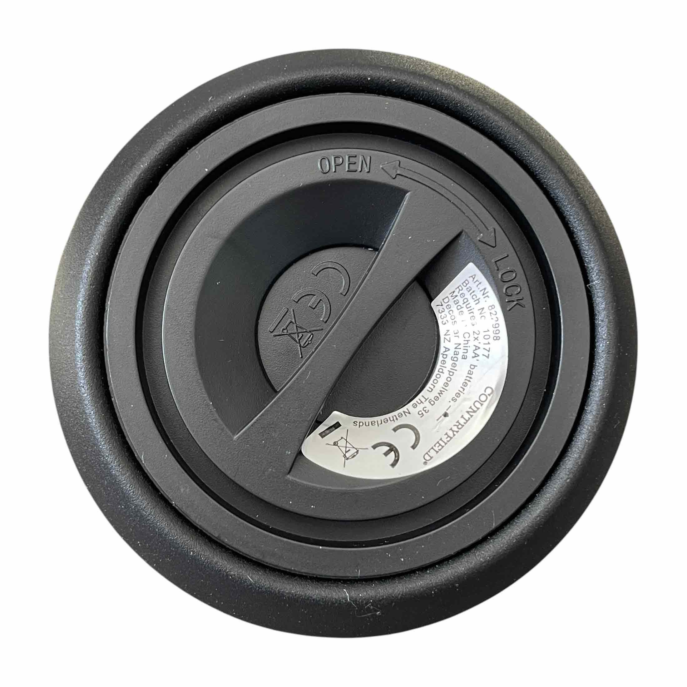 Countryfield LED-Kerze (1-tlg), Optik Öllampe schwarz 6/18h Timer