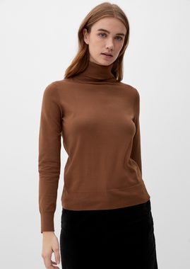 s.Oliver Strickpullover Rollkragenpullover aus Viskosemix