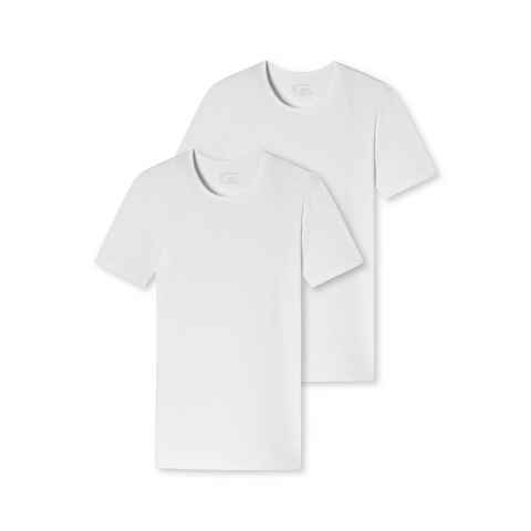 Schiesser T-Shirt "95/5" (2er-Pack) mit rundem Halsausschnitt
