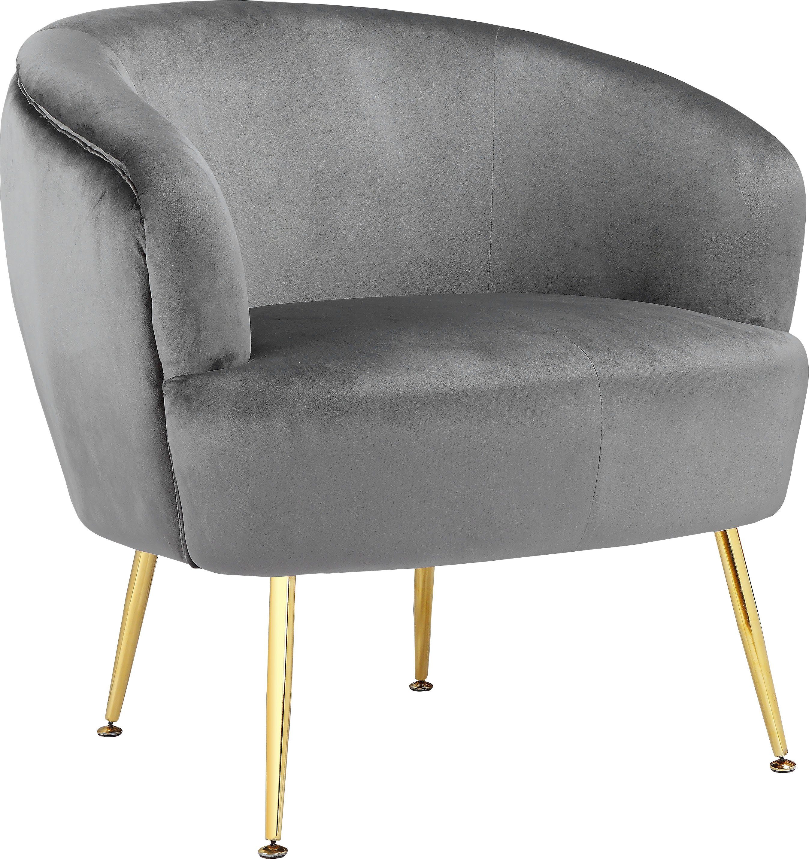 Leonique Loungesessel Laoise (1-St), mit Metallgestell in Gold,  verschiedene Farbvarianten, Sitzhöhe 49 cm