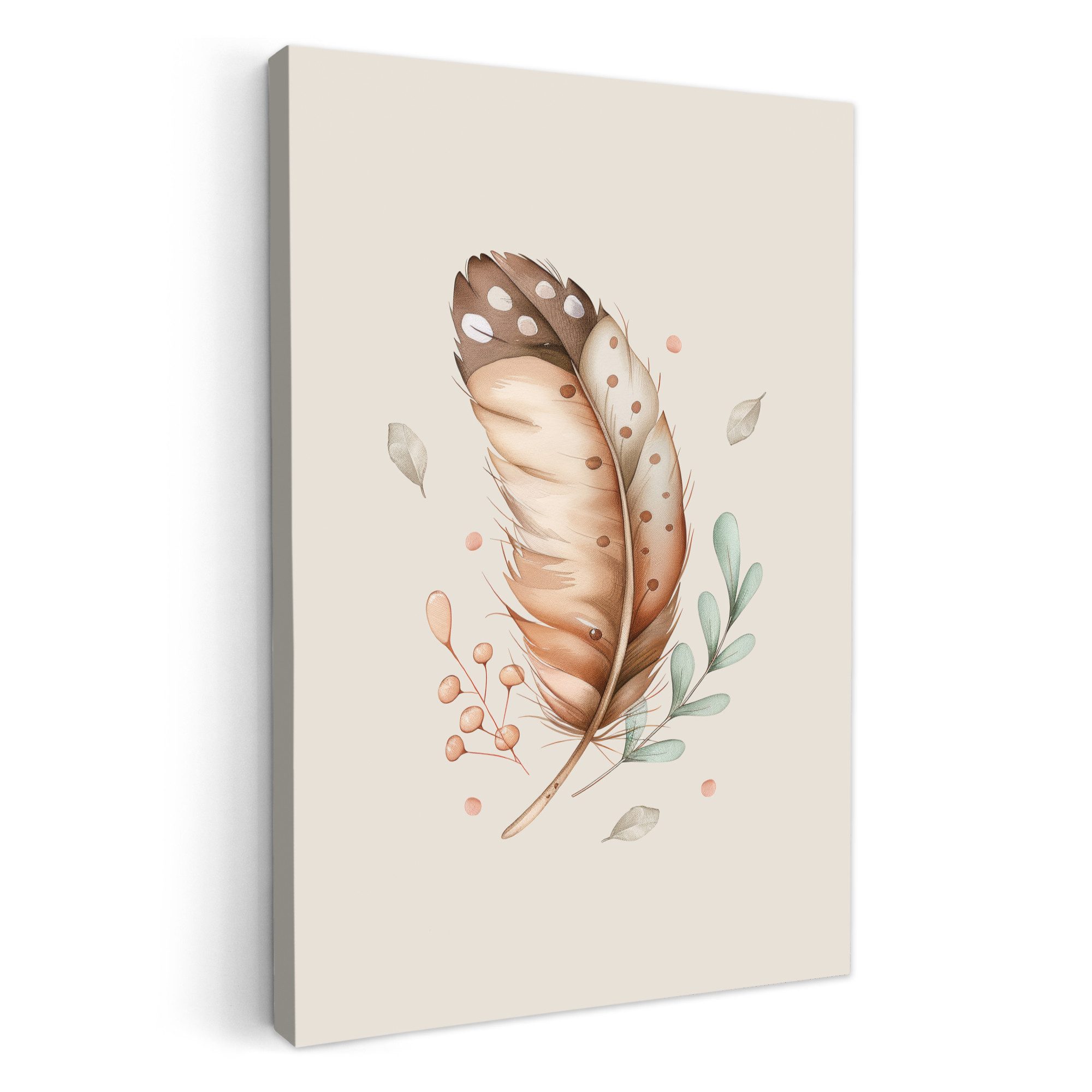 OneMillionCanvasses® Leinwandbild Feder - Bohème - günstig online kaufen