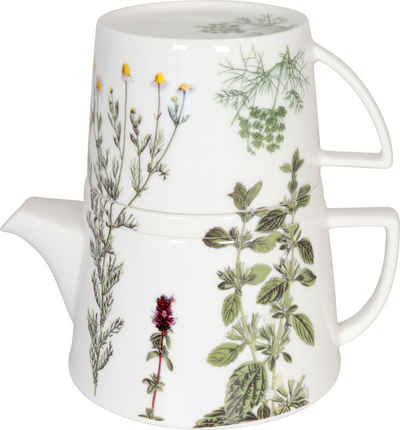 Könitz Teekanne »Tea for me - Kräuter«, 0,65 l, (Set), 650 ml für 2 Tassen