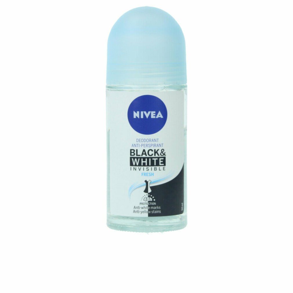 Nivea Deo-Zerstäuber BLACK & WHITE INVISIBLE FRESH deo roll-on 50 ml