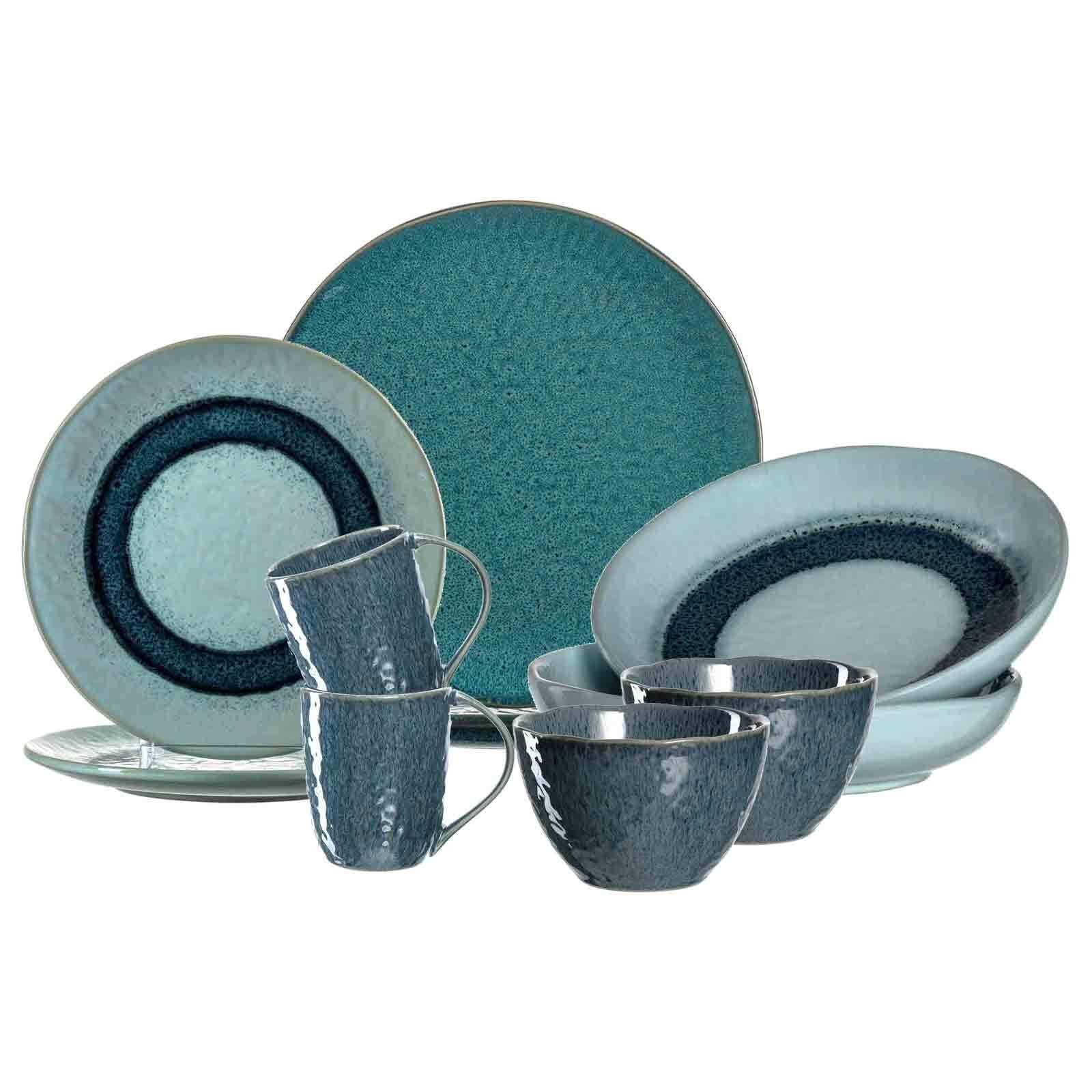 LEONARDO Kombiservice Matera Tafelservice 10er Set (10-tlg), Keramik Blau