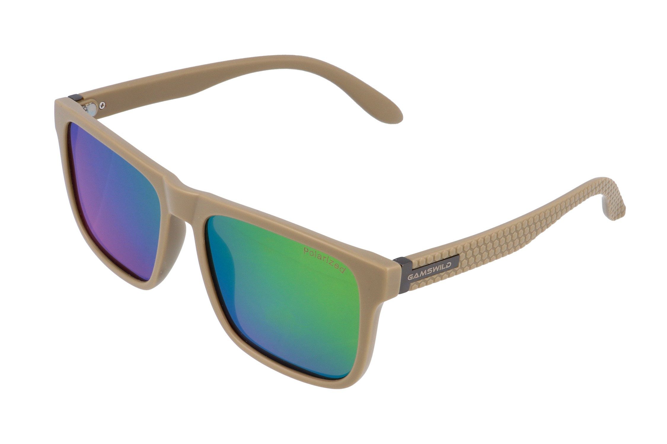 Gamswild Sonnenbrille UV400 GAMSSTYLE Modebrille polarisiert Damen Herren Modell WM6326 in beige, blau und schwarz