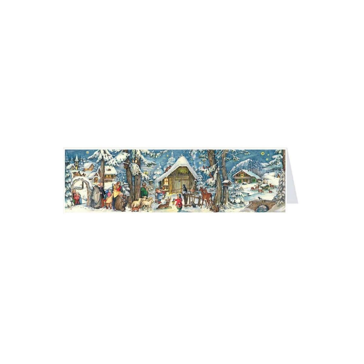 Adventskalender auf... - - Midi-Panorama-Adventskalender Richard Verlag Sellmer 4205 Weihnachten