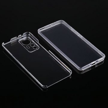 Wigento Handyhülle Für Xiaomi Mi 12 Pro PU / TPU Handy Tasche Transparent beidseitig Hülle Etuis Cover