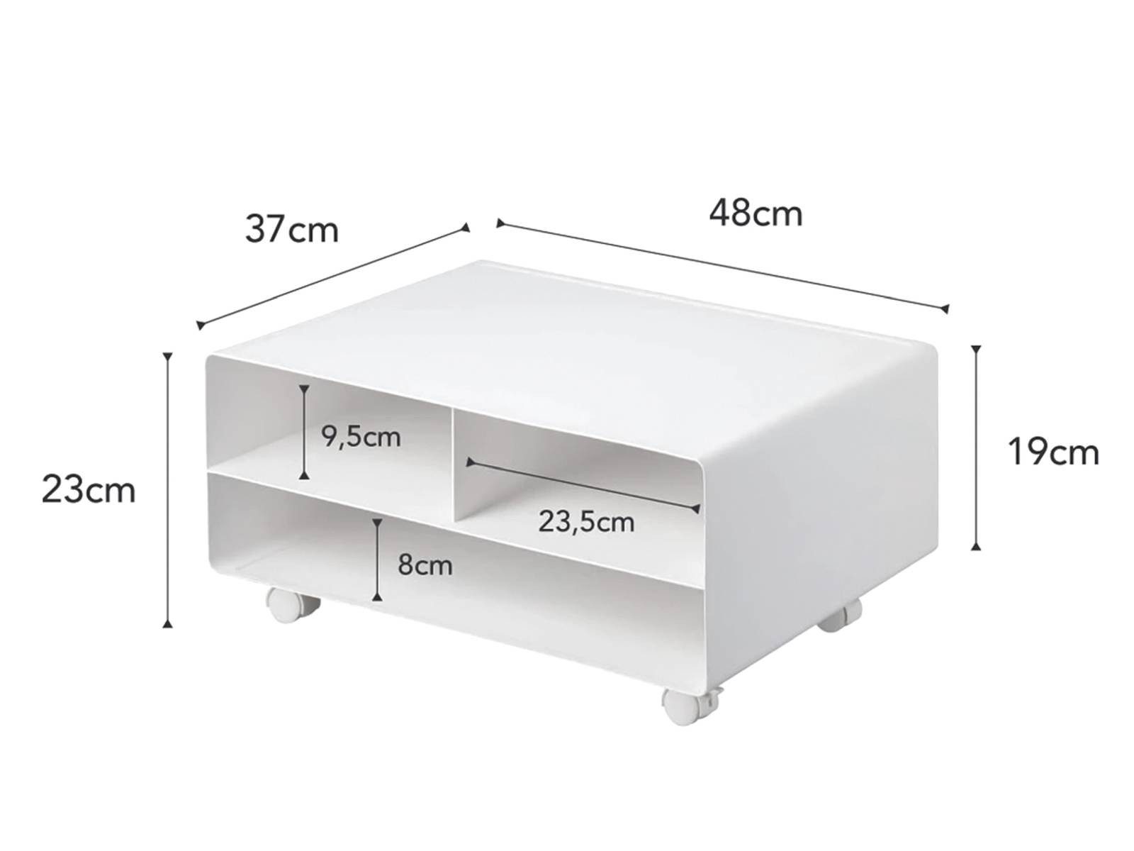 Yamazaki Beistelltisch "Tower" Design Ablagetisch 48x19x37cm, günstig online kaufen