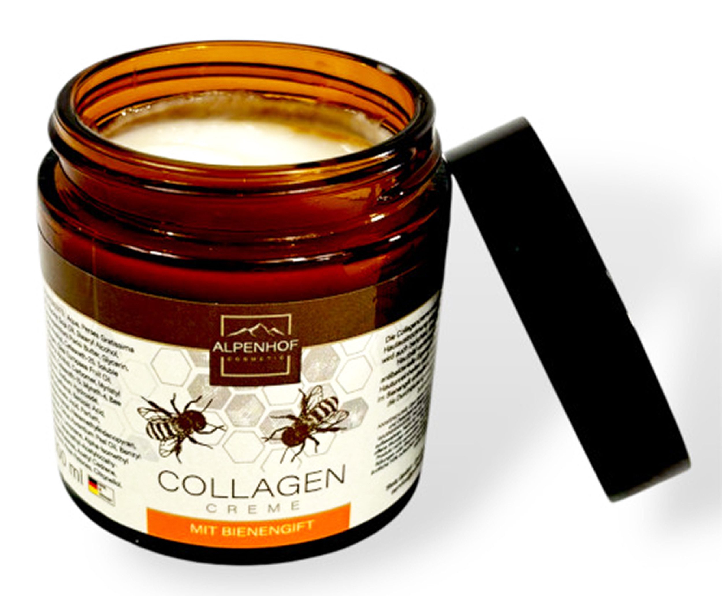 ALPENHOF Anti-Aging-Creme COLLAGEN CREME 100ml mit Bienengift Gesichtscreme Pflegecreme 62, Hautpflege Gesicht Dekolleté Pflege
