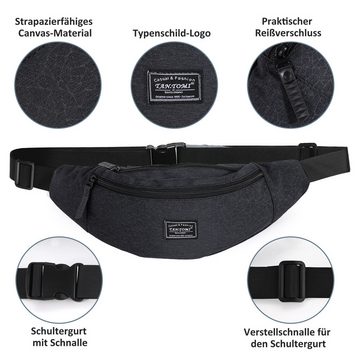 TAN.TOMI Schultertasche Bauchtasche Hüfttaschen Gürteltasche für Herren und Damen, Umhängetasche Outdoor Sport Running Handytasche