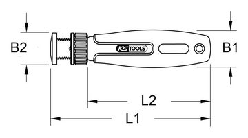 KS Tools Ratschenringschlüssel, Handgriff für flexible Ratschenringmaulschüssel