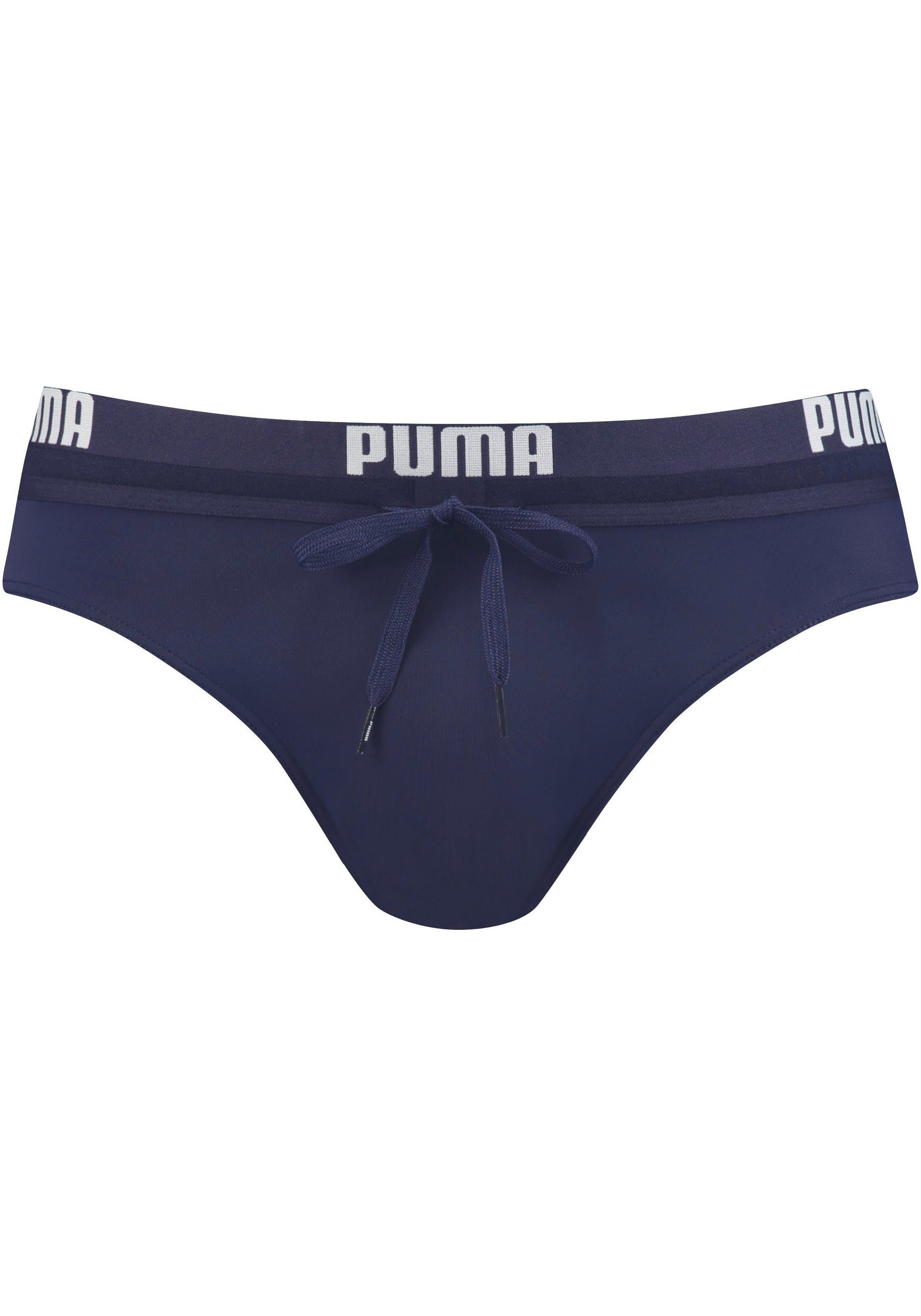 PUMA Badeslip PUMA SWIM MEN LOGO SWIM BRIEF mit elastischem Logobund günstig online kaufen