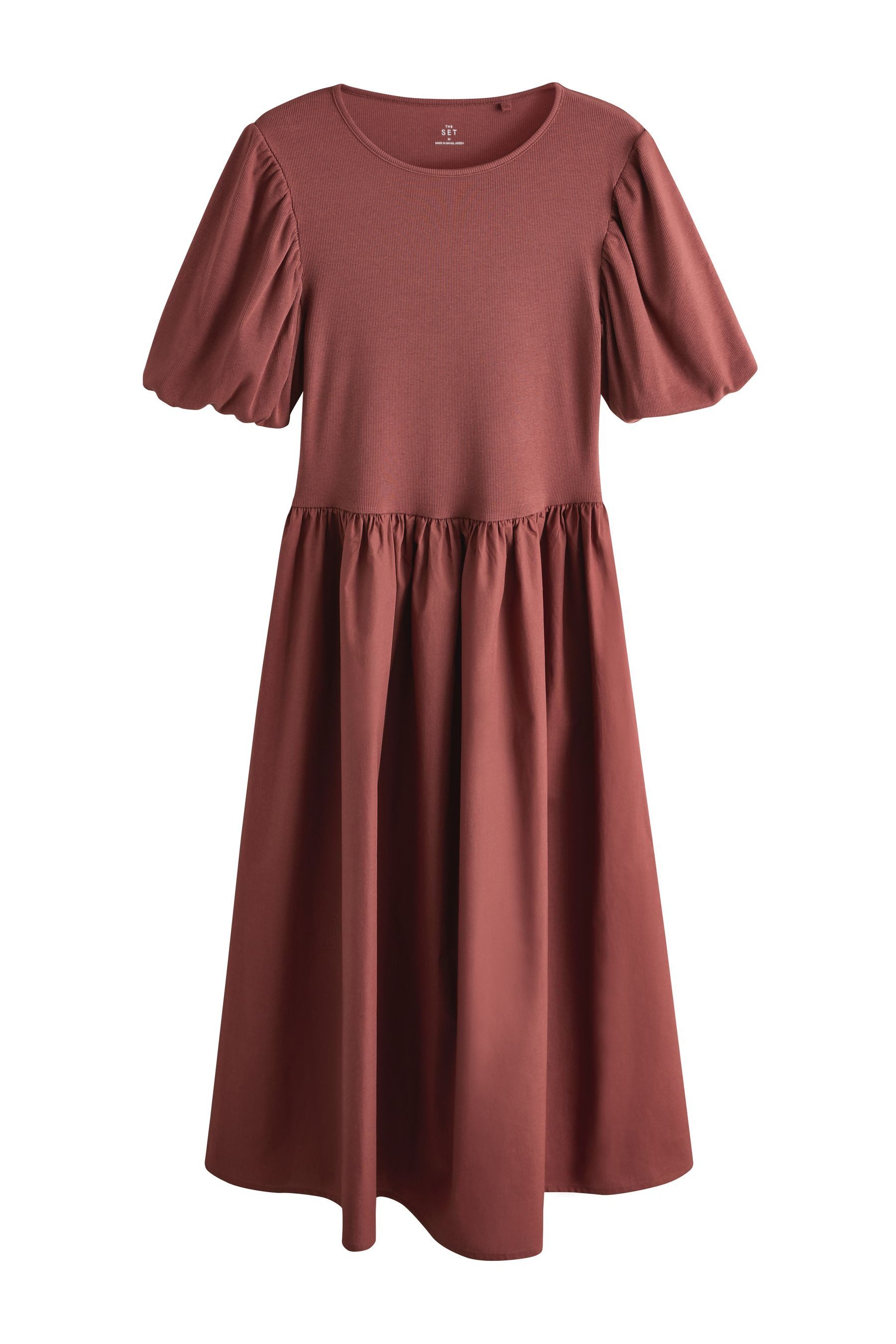 The Set Maxikleid The Set Maxikleider mit Puffärmeln, 2er-Pack (2-tlg) günstig online kaufen