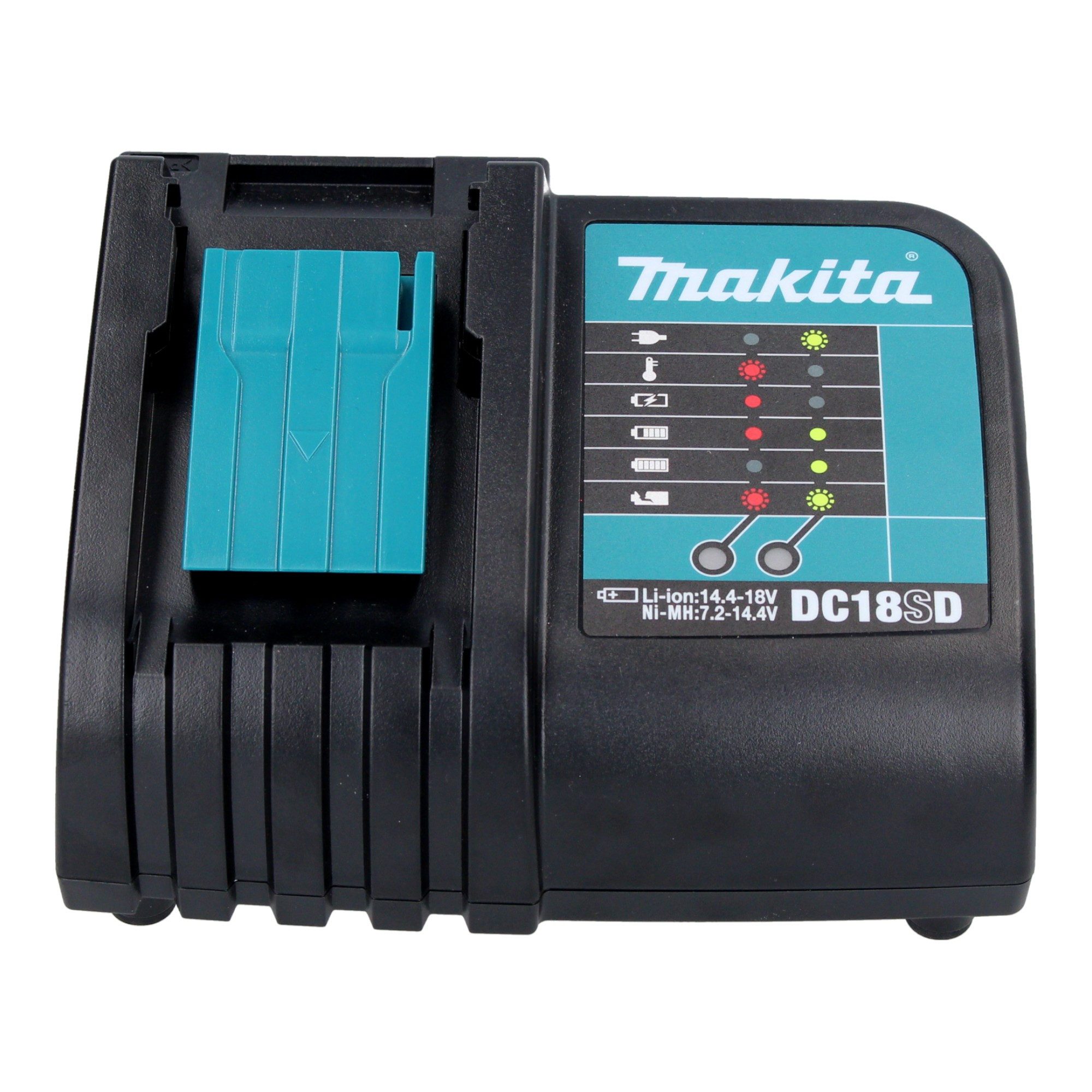 Makita DC 18 SD Akku Ladegerät 7,2 V - 18 V für Li-Ion Akku (194533-6) Schnelllade-Gerät