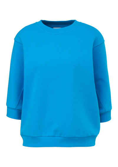 comma casual identity Sweatshirt Sweatshirt mit weiten 3/4-Ärmeln