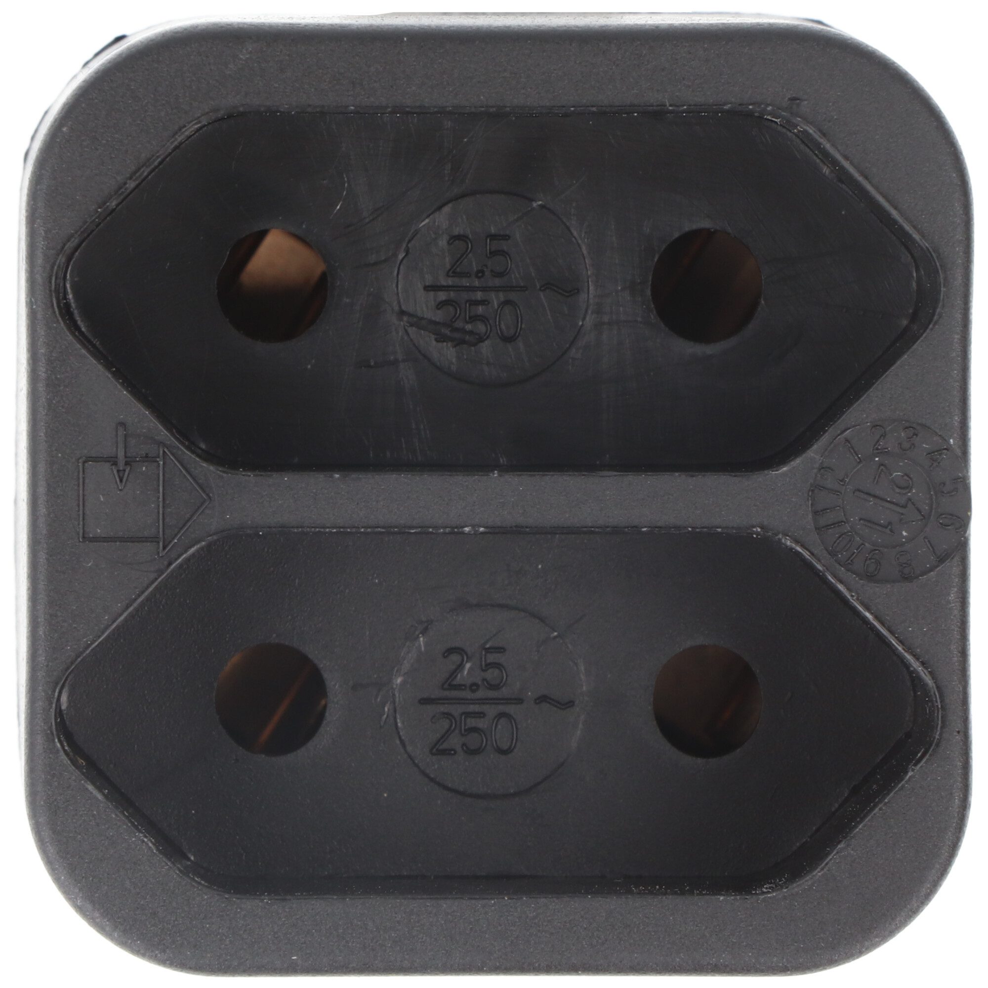 AccuCell Funksteckdose Multistecker 2x Euro schwarz