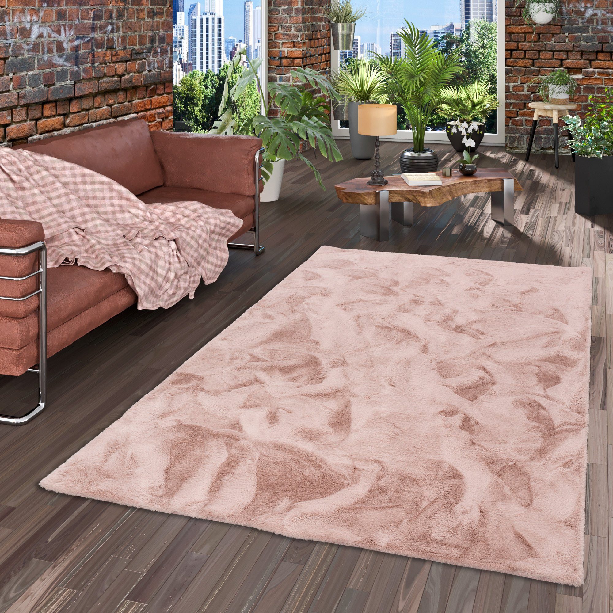 Pergamon Fellteppich Fellteppich Luxus Super Soft Plush, Rechteckig, Höhe: 25 mm